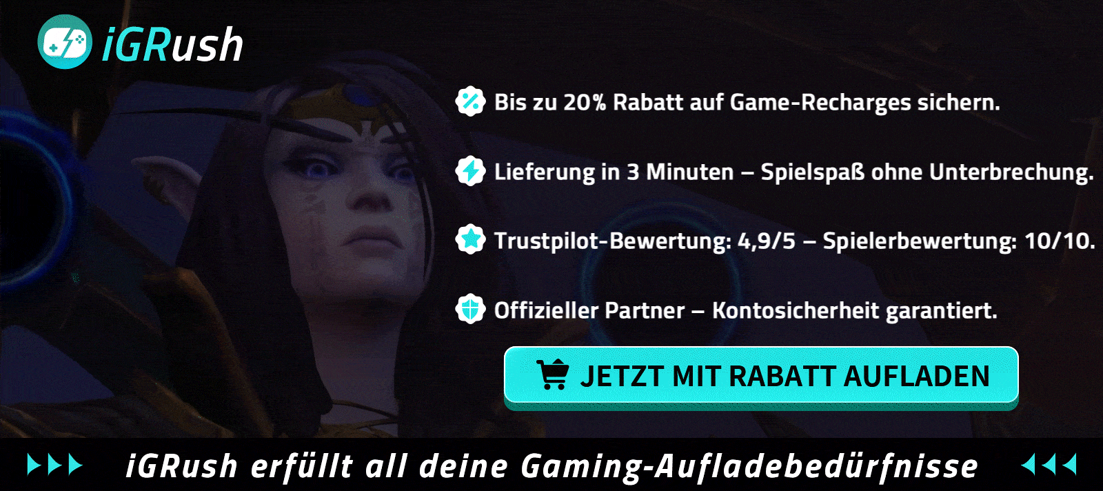 Plattform zum Aufladen von Spielen