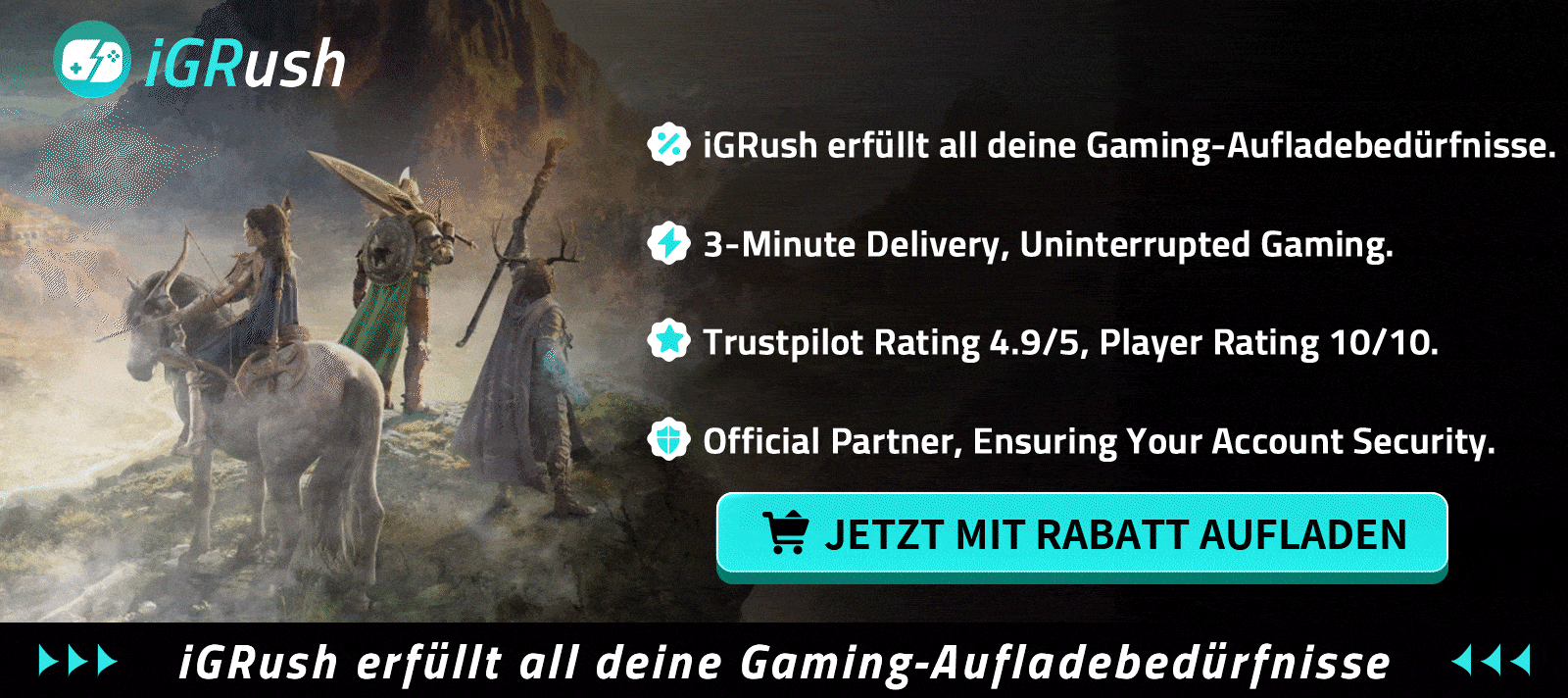 Günstiges Aufladen von Spielen