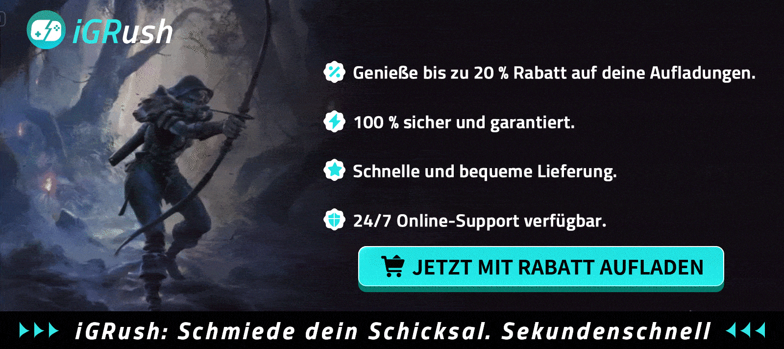 Günstiges Aufladen von Spielen