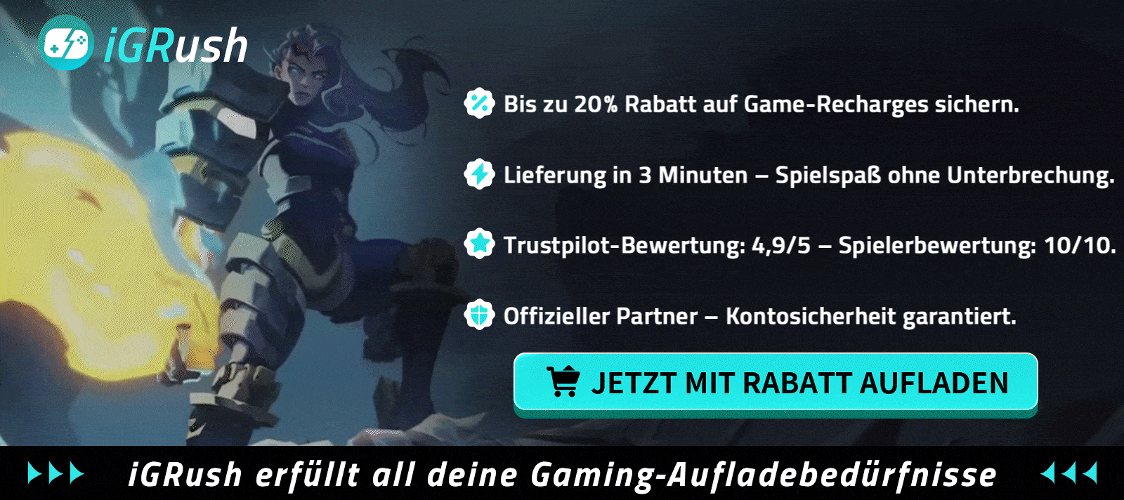 Online-Spiel-Aufladung