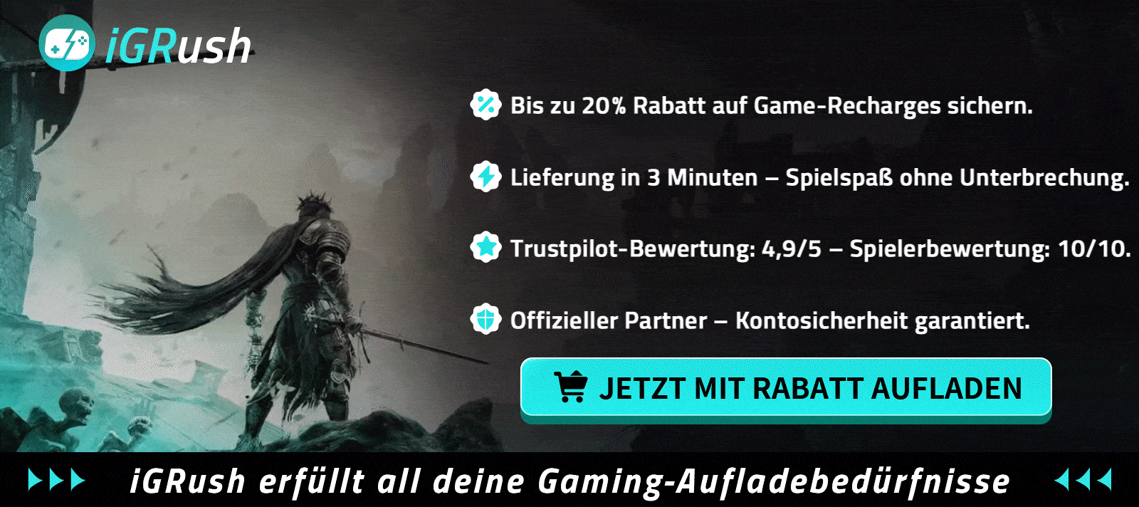 Plattform zum Aufladen von Spielen