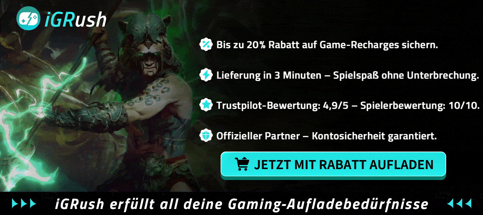 Plattform zum Aufladen von Spielen