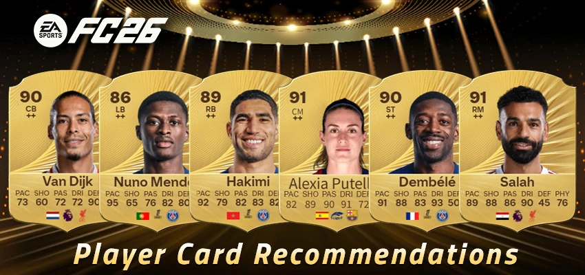 EA FC 26 player card recommendations for each position