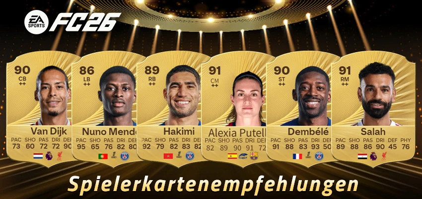 EA FC 26-Spielerkartenempfehlungen für jede Position