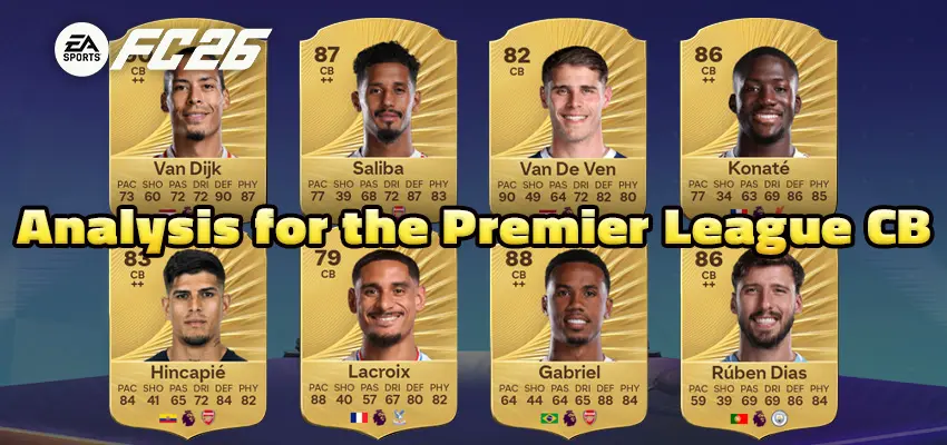 EA FC 26 Analysis for the Premier League CB